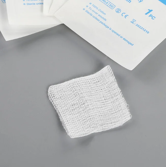 100% Cotton Gauze Pad Sterile Gauze Swab Large Cotton Swabs