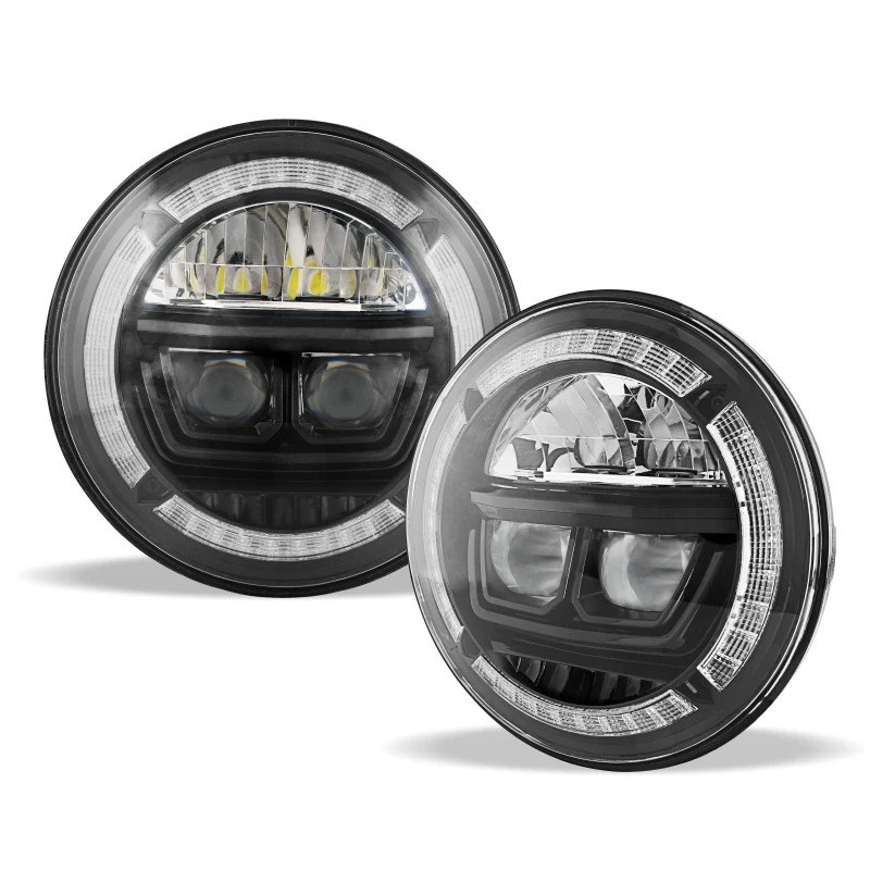 Tuff Plus 7inch drl headlight 7 inch head light round truck headlight motorcycle 7 inch led truck headlights for jeep-offroad