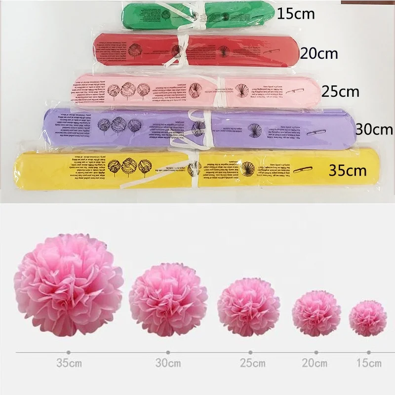 Tissue Paper Flowers Wedding Wall Decorations Flower DIY Crafting for Backdrop Nursery