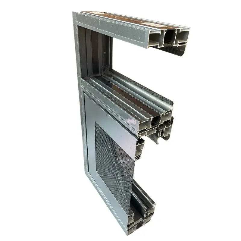 115-E Shape Aluminum profile Thermal break window High quality casement windows and doors