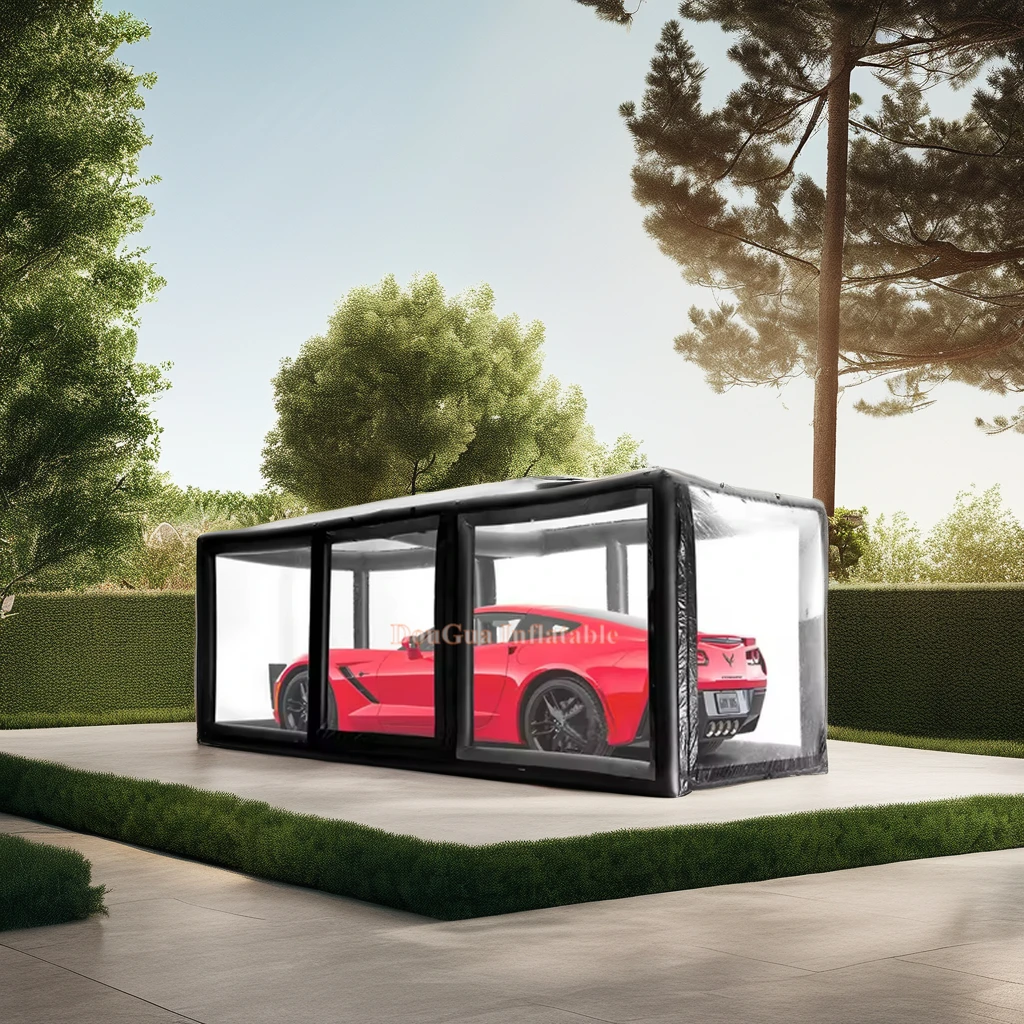 High Quality Cheap Clear inflator Vehicle Car Cover PVC Inflatable Car Storage Bubble For Rental air inflatable bubble car cover