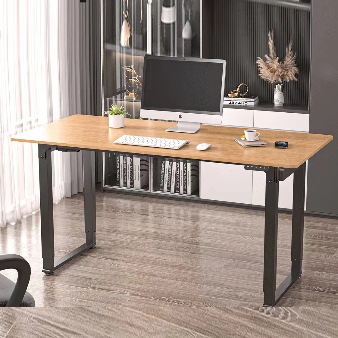 Double Motor Office Height Adjustable Computer Desk Home Use Lifting PC Table High Quality Ergonomic Sit Stand Desk