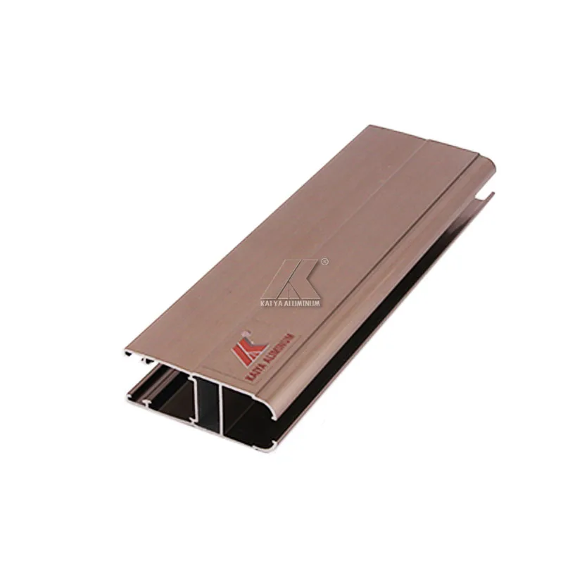 Anodized brown aluminium profile sliding window accessories for windows and doors