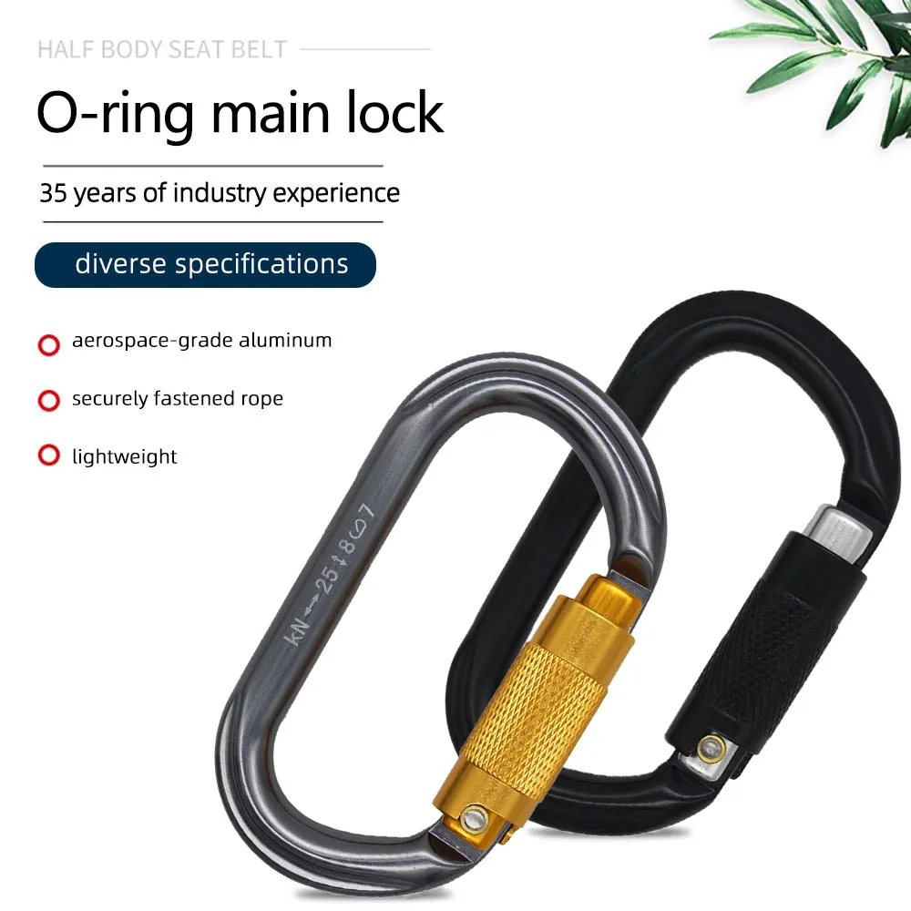 2023 Heavy Duty Hiking Climbing Multi Tool 22kn Locking Carabiner Custom Logo Aluminum