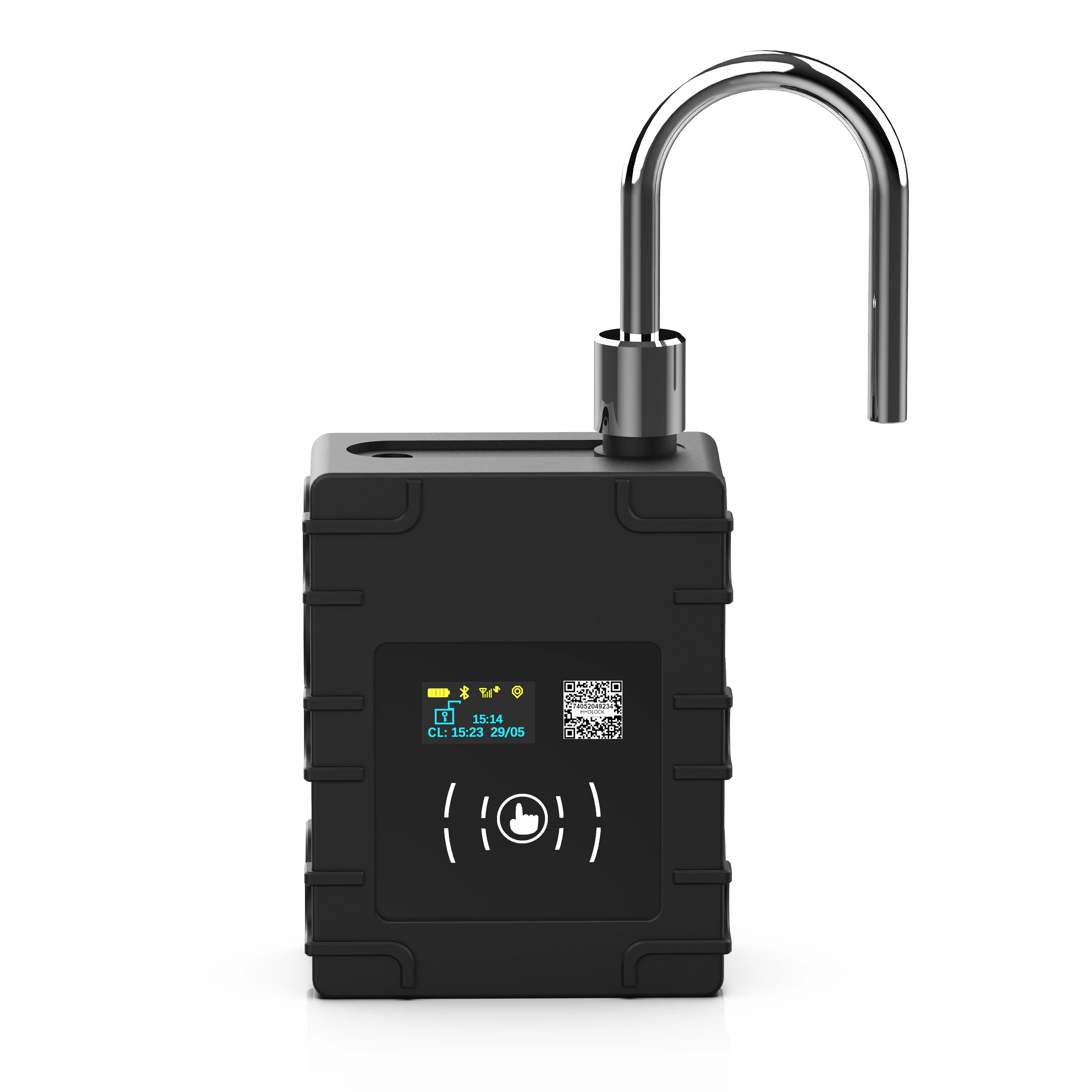 HHD GPS telematics tracking devices, waterproof electronic container padlock seal, with RFID master key unlock