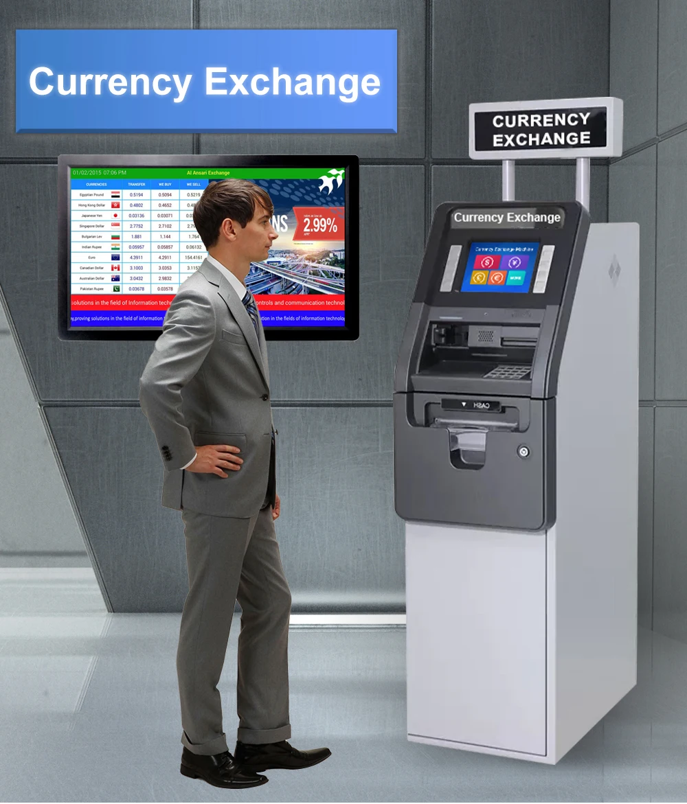 Bank ATM Machine Cash Acceptor Bill Payment ATM Kiosk Machine Cash Dispenser Deposit Recycler ATM Machine