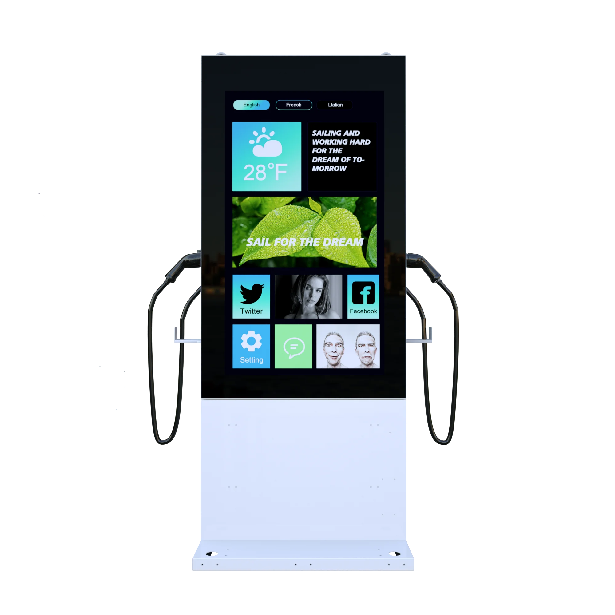 Marvel 60 кВт напольное зарядное устройство постоянного тока для электрического