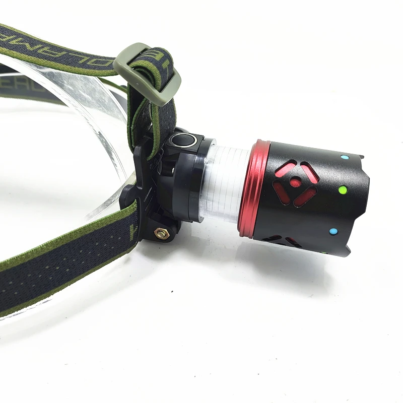 LED Headlamp Sensor, White Laser High Lumen Head Flashlight Rechargeable 7 Modes Waterproof Adjustable for Emergencies Outdoors