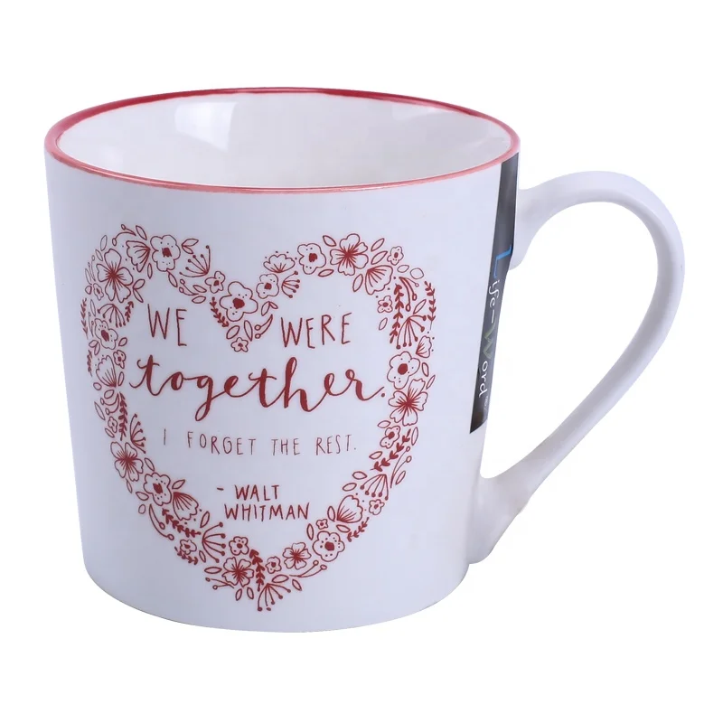 Оптовая продажа, керамическая дешевая кофейная кружка, креативная чашка для молока и чая, сделайте свои собственные кружки онлайн