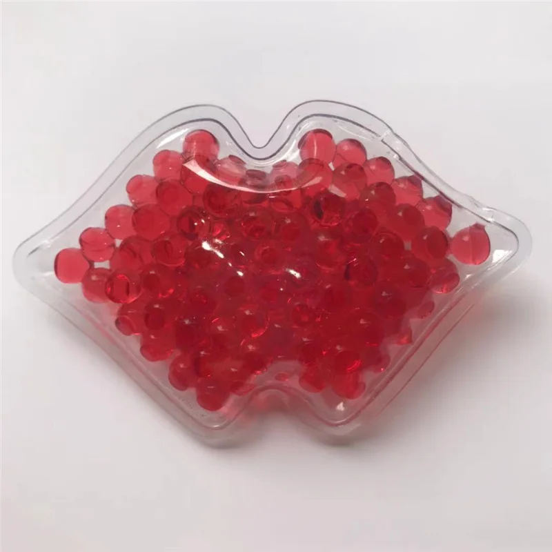 2021 New product Lip Ice Pack Factory Hot Cold Lip Shaped Gel Ice Pack For Plastic Surgery