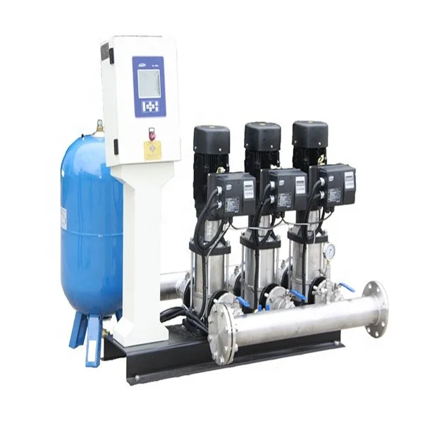 Stainless Steel Vertical Booster Pump Set 5KW Pneumatic Power Source for Fire Drinking Water Treatment Iron Cast Iron Structure