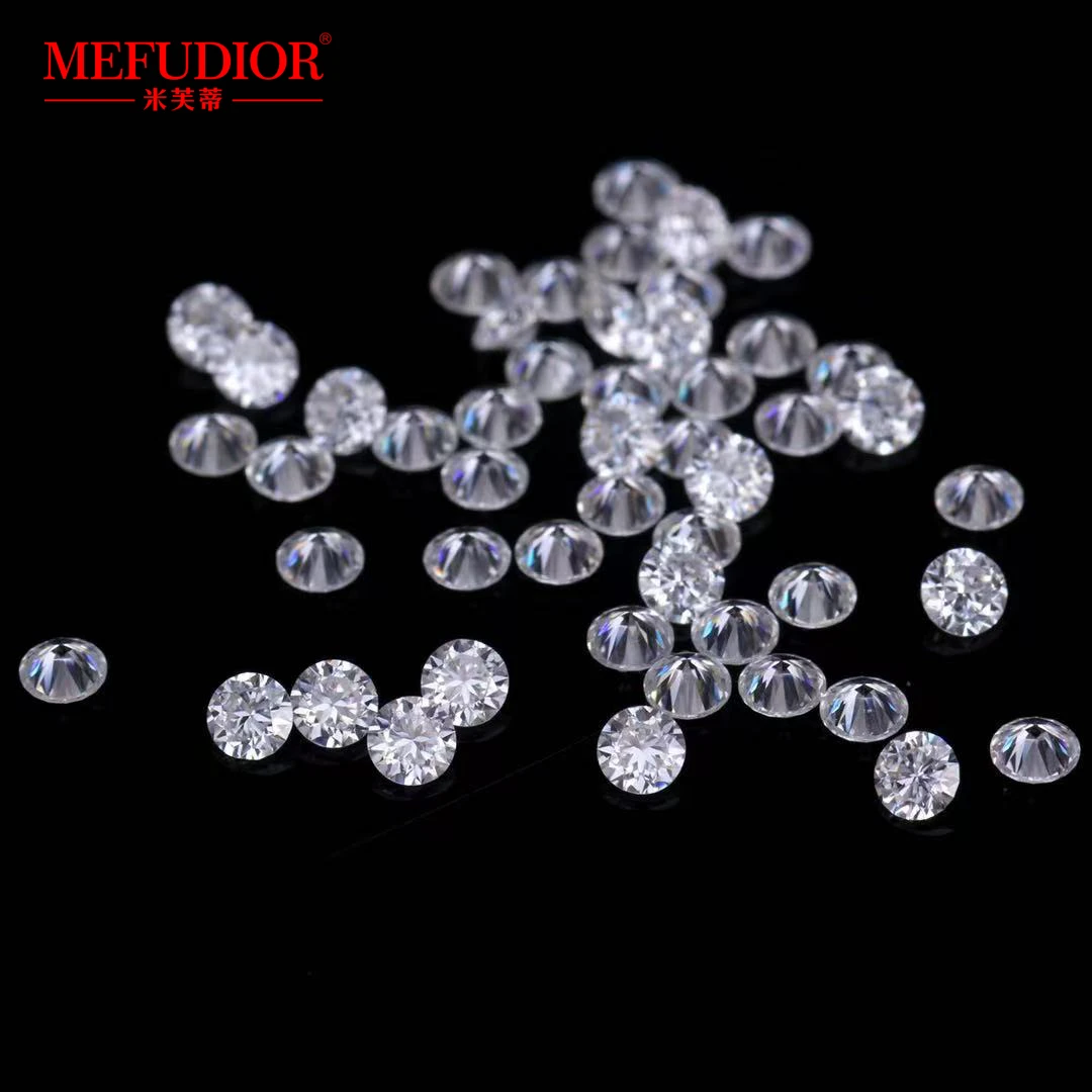 Wholesale Loose Gemstone Synthetic Diamond Small Mini Rough D Color 0.8Mm-2.9Mm Wholesale Melee White Moissanite Diamond