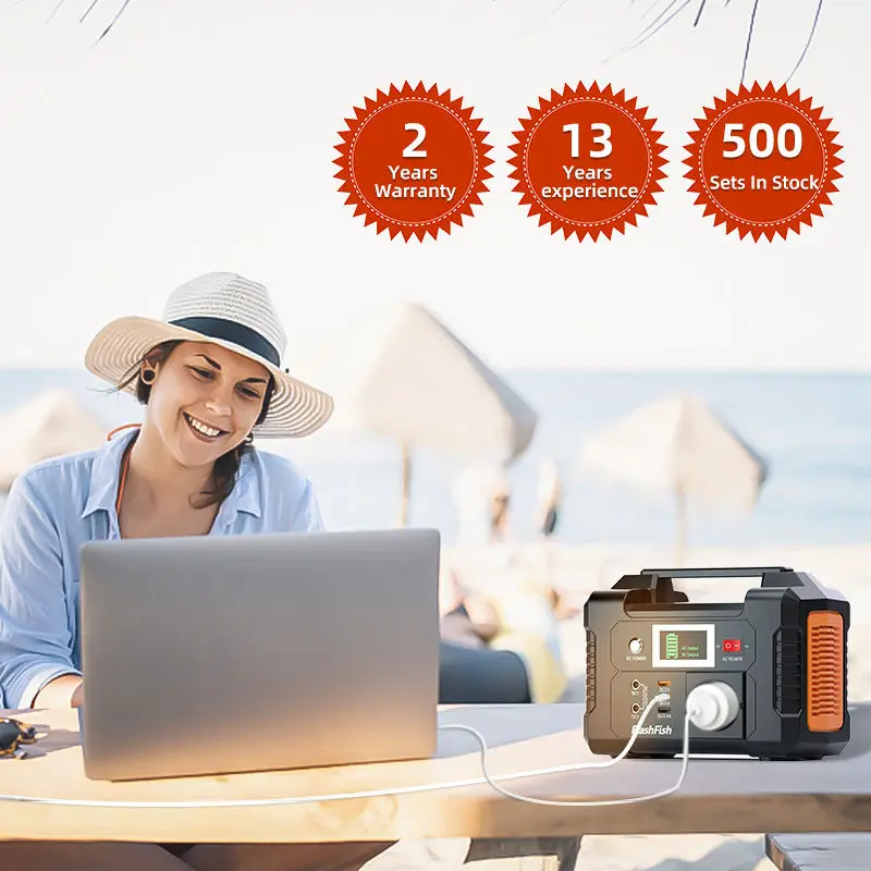 High quality Energy System Outdoor 200W Lithium Ion Charging Rechargeable Solar Generator Portable Power Station For Laptop