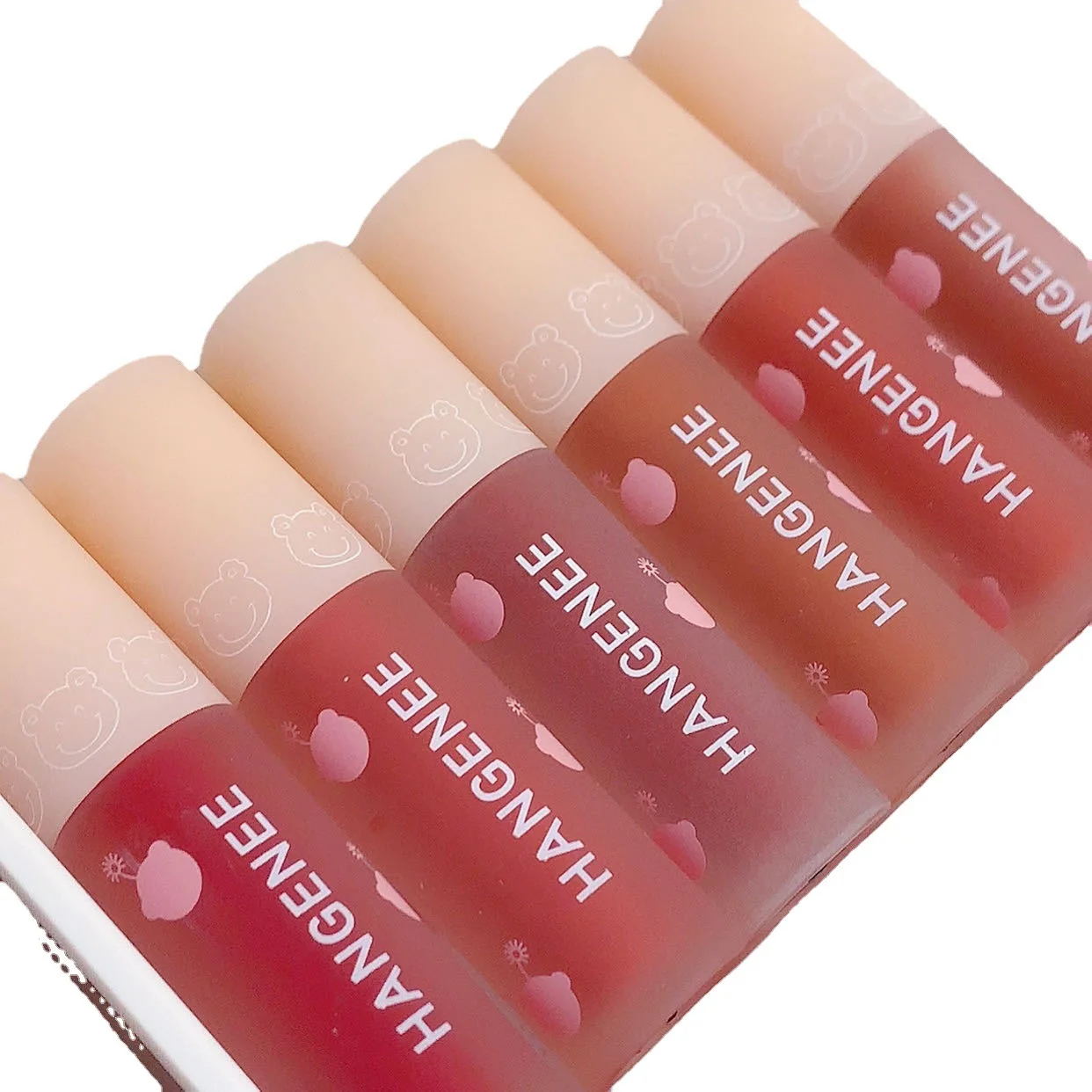 Herorange 6 Colors Cute Velvet Vegetarian Long-lasting Waterproof Lip Gloss Makeup Matte Liquid Lipstick