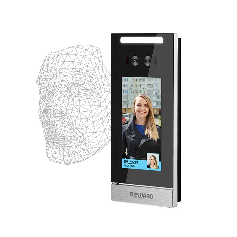 5 inch Plastic Face Recognition Camera with NFC card reader 13.56MHZ for access control