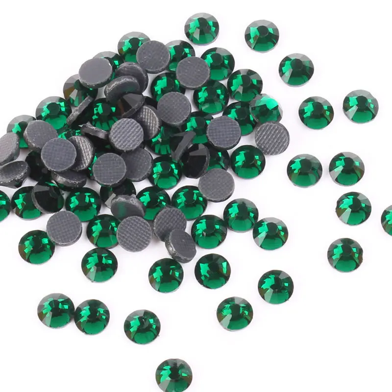 Meiyin Meilin DMC Hotfix Rhinestone Bulk Flat Back  Glass Hot fix Rhinestones  For iron on patches apparel dress