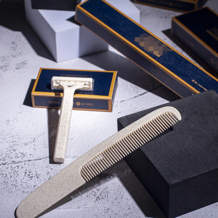The most popular Hotel supplies disposable toothbrushes homestay toiletries set customizable logo Hotel Toilet Set