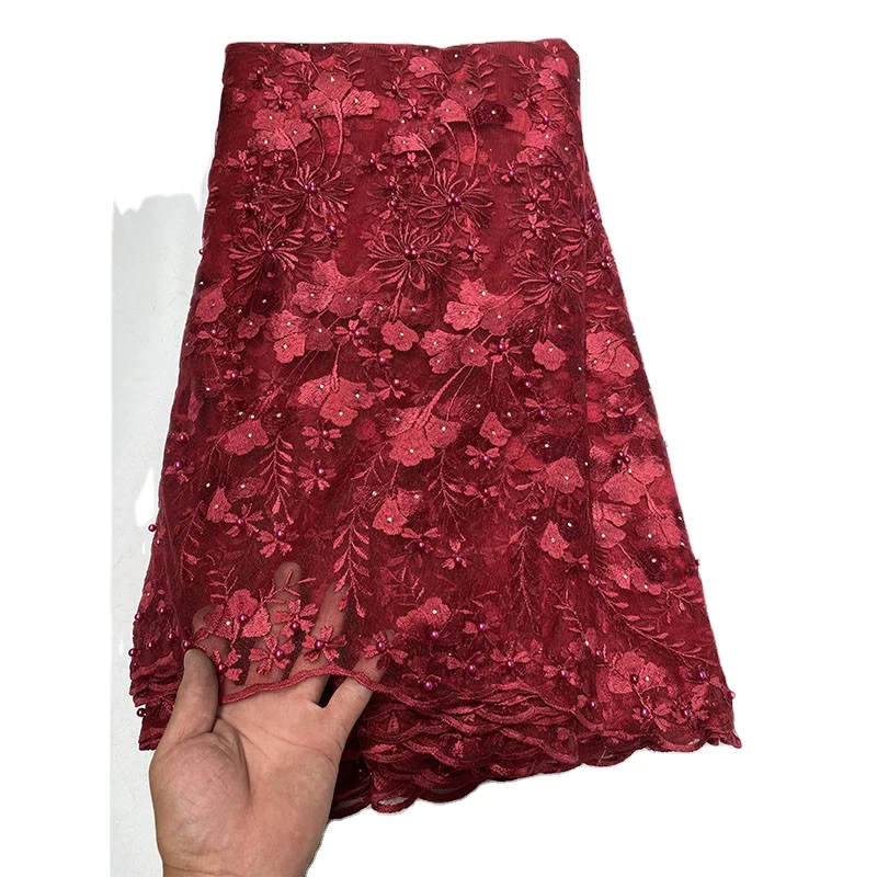 Жаккардовый материал из органзы 2023 женские волнистые камни тюль парчовая ткань жаккардовая вышитая кружевная