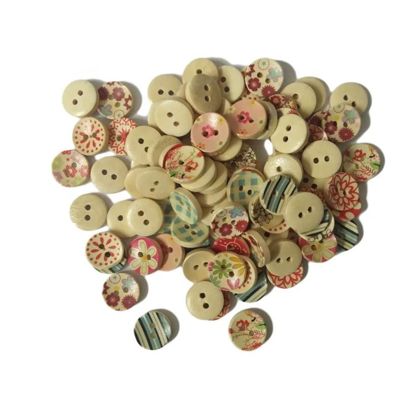 2 отверстия красивые узоры чаша тип натурального дерева ремесло пуговицы