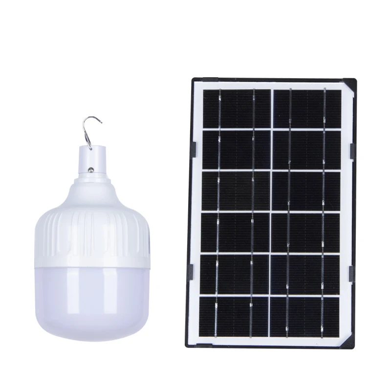 Wholesale Solar Power Outdoor Light Usb Charging Portable Bulb With Panel 50 100 W Led Bulb