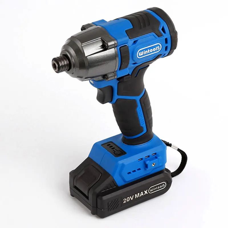 Wintools rechargeable 18V li-ion brushless electric impact cordless screwdriver with 2000Mah