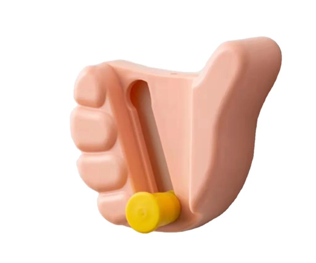 Palm mop holder broom holder without constant hook powerful traceless hole free mop clamp toilet wall hanger