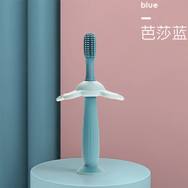 
Mambobaby elephant toothbrush high quality eco-friendly baby soft baby training toothbrush with silicone bristle 