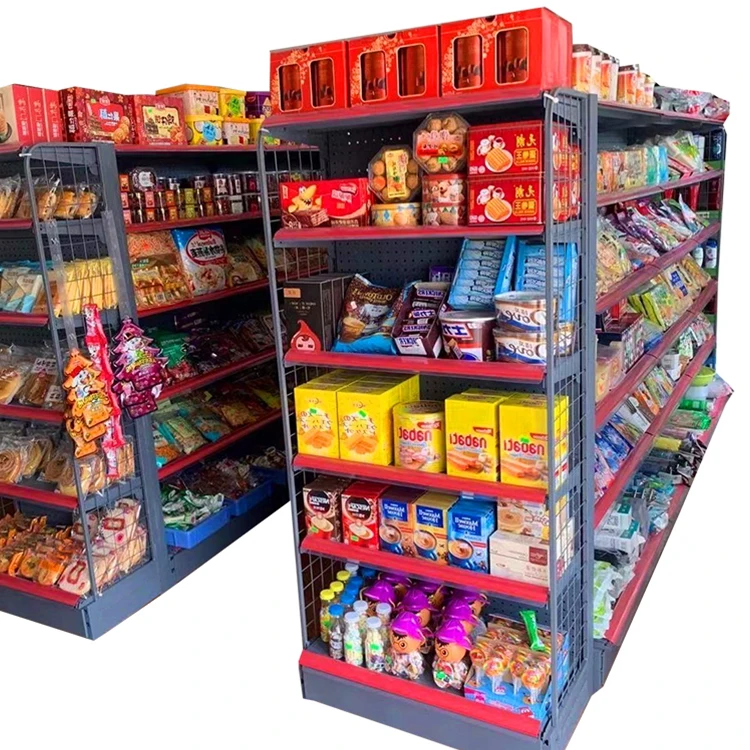 beirun Popular Supermarket Wooden Shelf Gondola/Supermarket Display Shelf Store Rack For Grocery