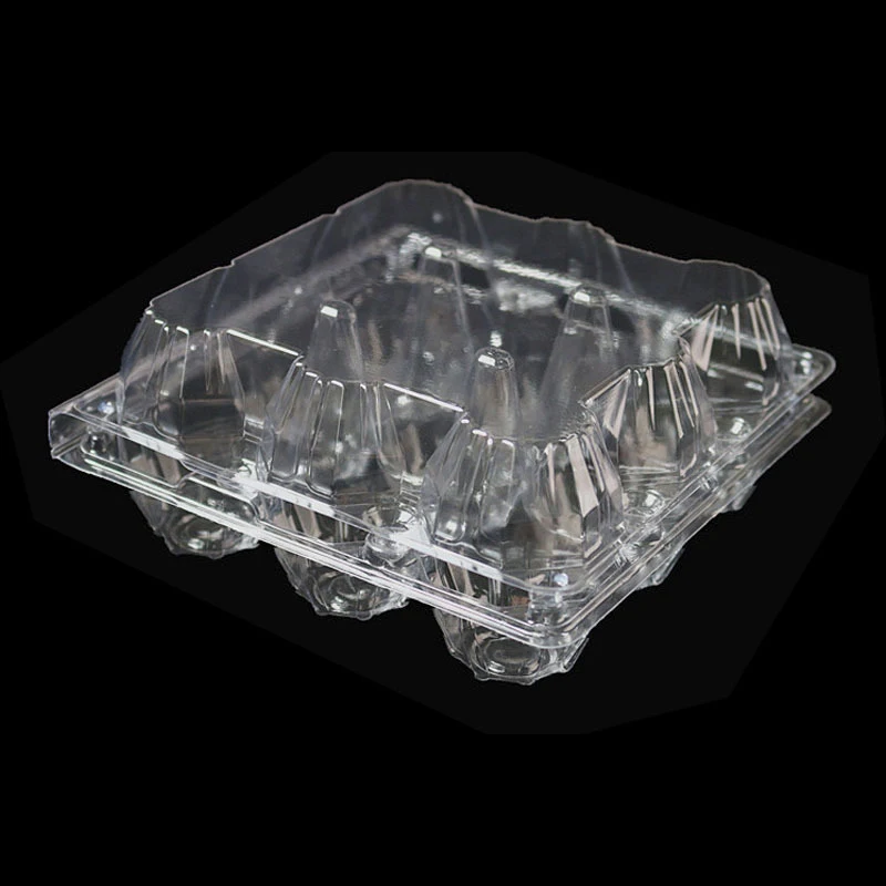 9 Cell Wholesale Clear Eggs Food Storage Container Custom Plastic Egg Tray