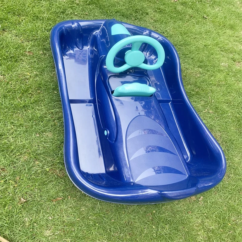 2022 NEW DEVELOPED  Plastic HDPE sledge snow scooter sleds with break WINTER  slide wholesale price