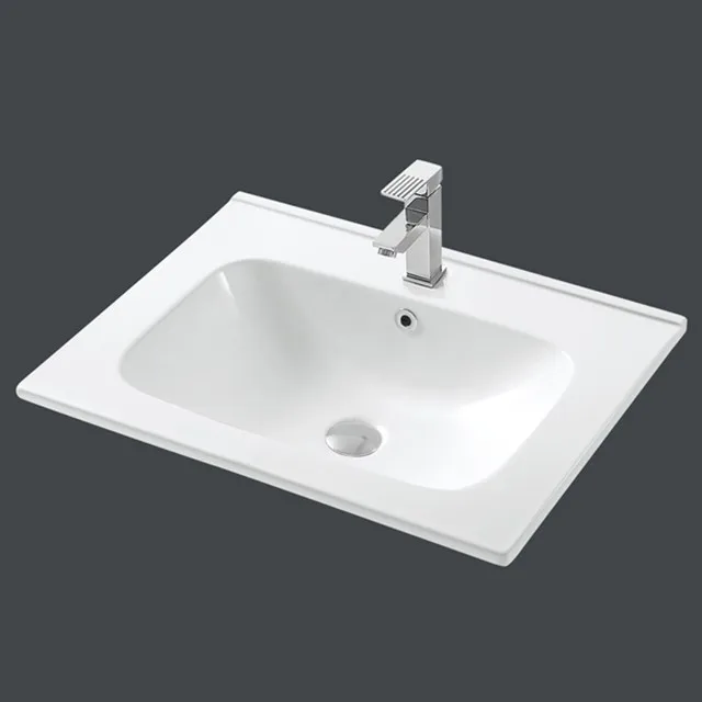 High grade  Thin Edge  basin  countertop wash basin ceramic single hole bathroom sink