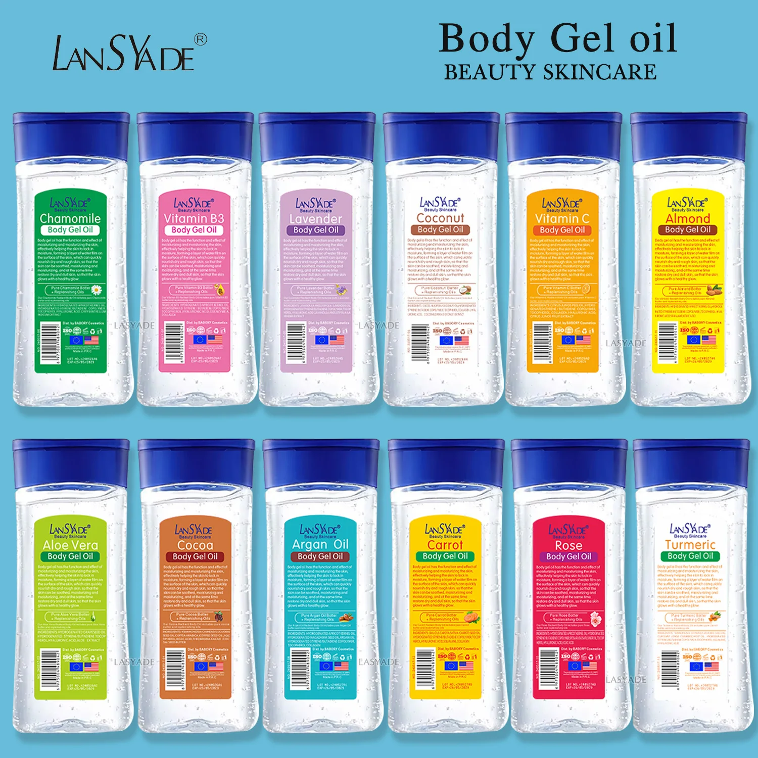 200ml Carrot Organic Gel Oil Agam Oil Body Gel Nourishing Brightening Vitamin C Massage Oil