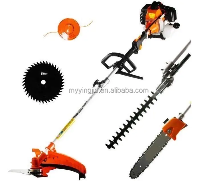 Gasoline Multi-use Garden Tools Brush Cutter 4 in 1 Long Reach Hedge Trimmer Pole Chainsaw M-BC330M