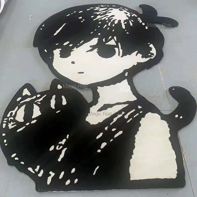 Modern Area Rug Hand Tufted Carpet Mat Floor Custom Logo Anime Made Anime Rugs for Living room
