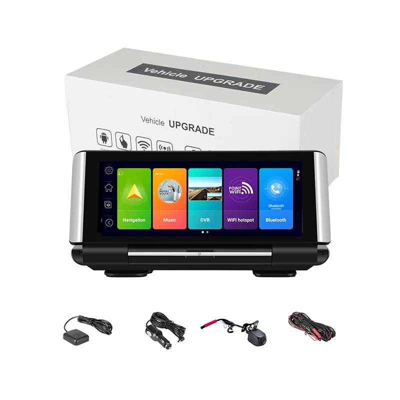 
Dashboard FHD 1080P GPS Tacking Device Navigation Video Loop Recording Dual Lens Dash Cam 