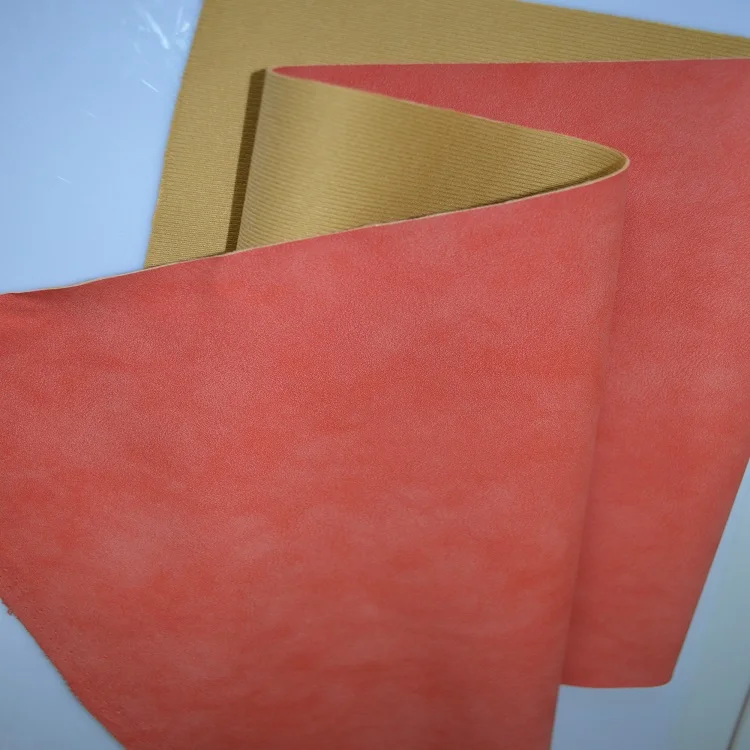 
Thick leather faux fabric synthetic pu nubuck for sofas 