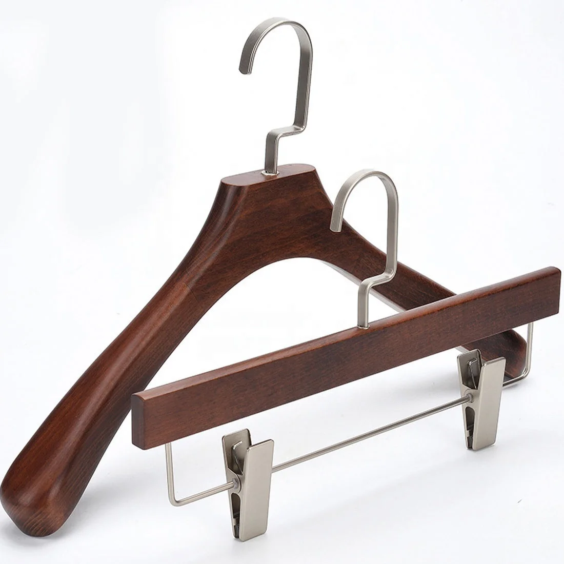 Hanger Accessories Pearl Nickel Silver Flat Hooks  Metal hooks for hangers flat hooks for hangers