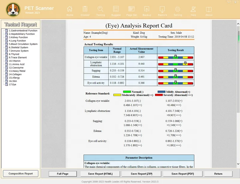 cats and dogs Vitamin Amino Acid Coenzyme Heavy Metal Pet Scanner Quantum Magnetic Resonance Analyzer