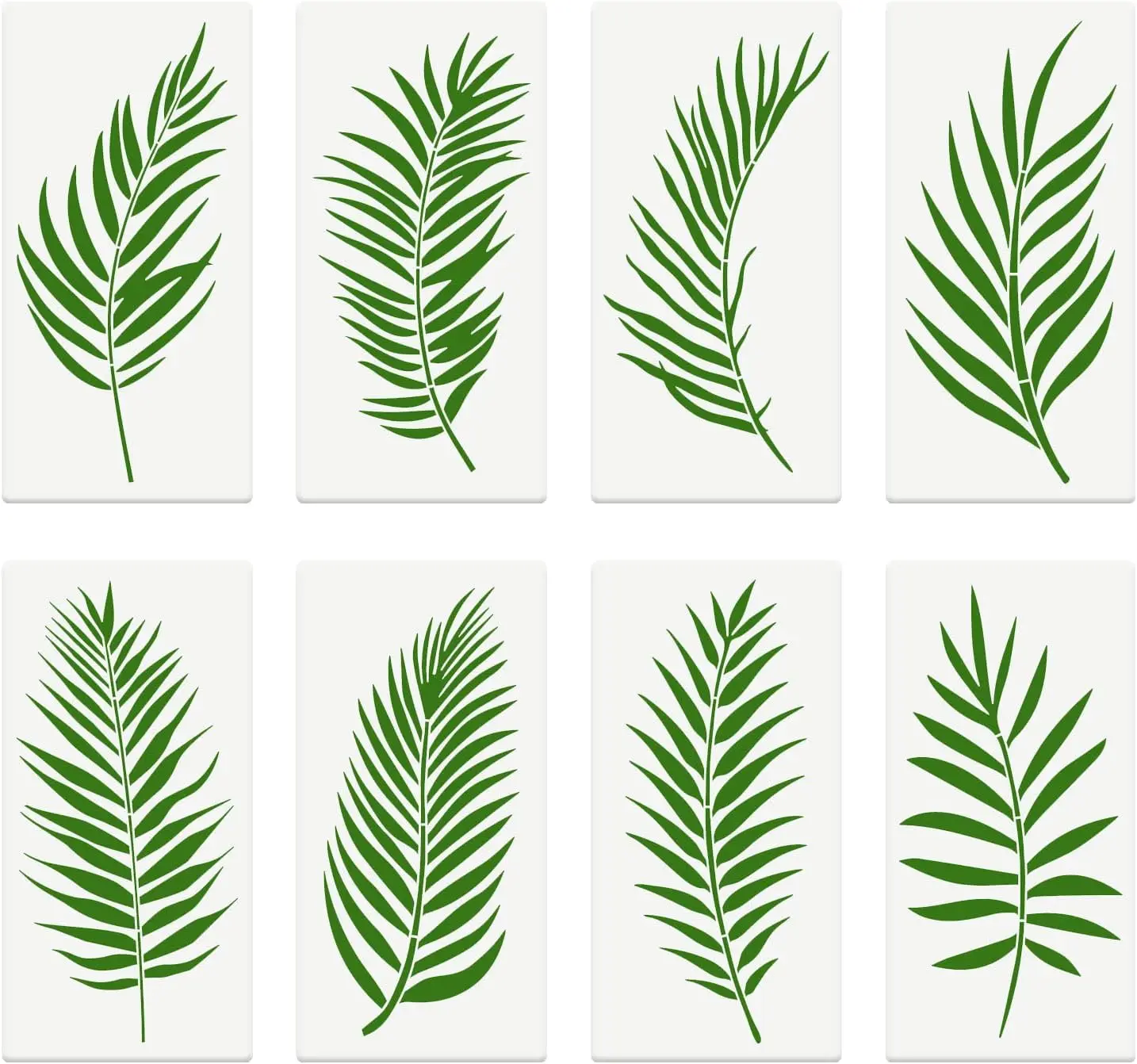 Large Palm Leaf Stencils for Painting Reusable Tropical Leaves Stencils Plant Stencil Drawing Templates
