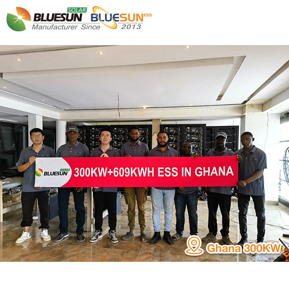 Bluesun Solar standard storage solar system 30kw 50kw 100kw hybrid solar system for home use and commercial use