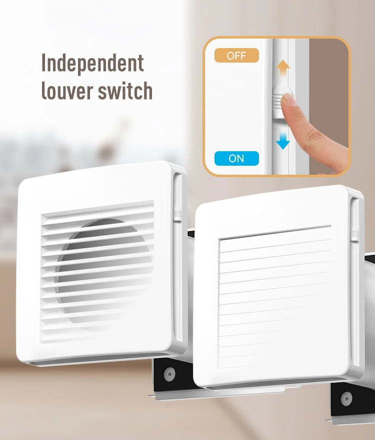 Eco-pair single room erv hrv 97% regeneration efficiency for bathroom F7 MERV11 filter with CO2 sensors