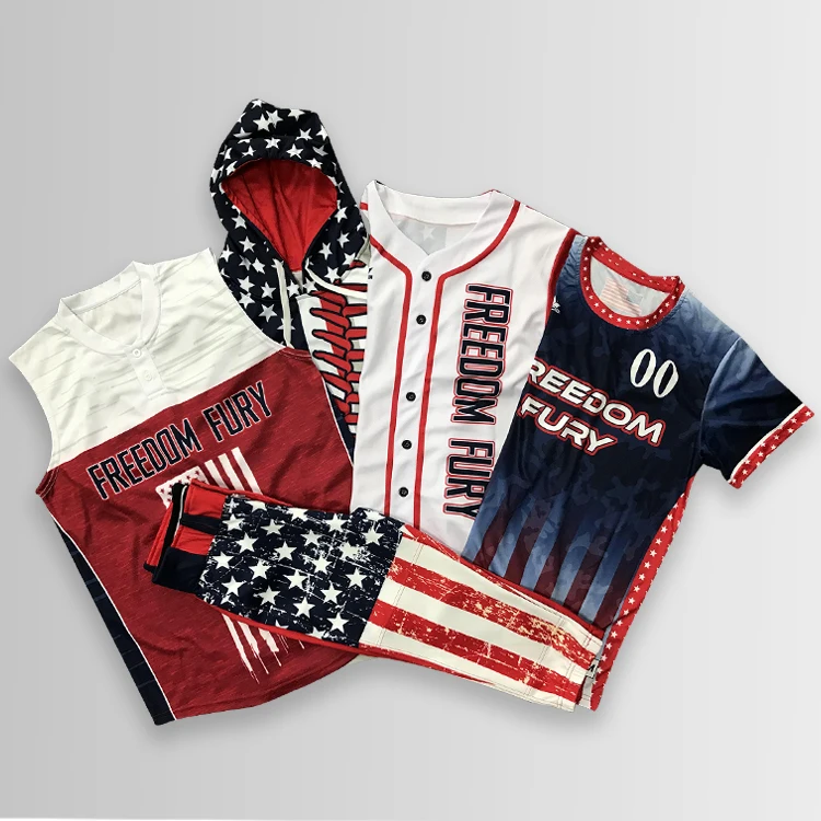 OEM Wholesale Team Baseball Jerseys Custom Printed Baseball Uniforms Sublimation Baseball Sweatshirts