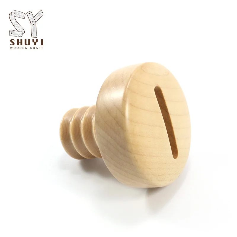 Wholesale Home Decoration  Linear Shape Wooden Screw Wall Mounted Coat Hooks For Wall