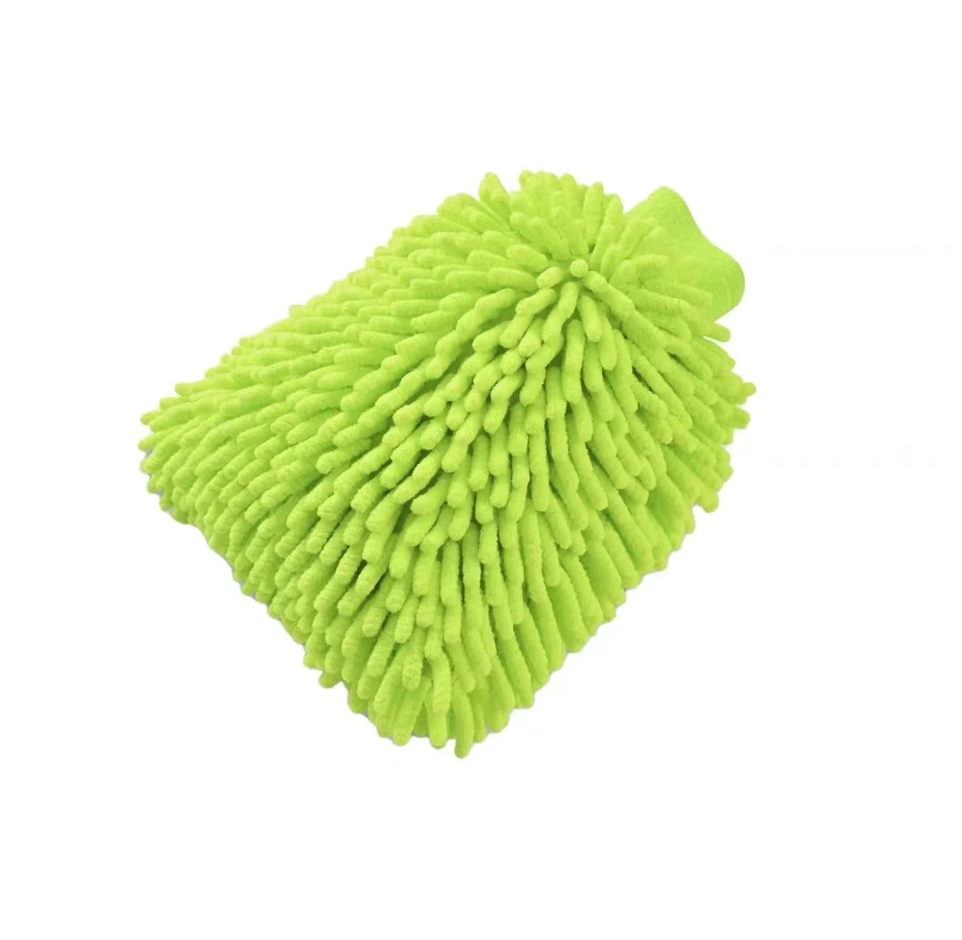 Car wash gloves polyp plush thickened car rag double side cleaning gloves Car wash cleaning tools