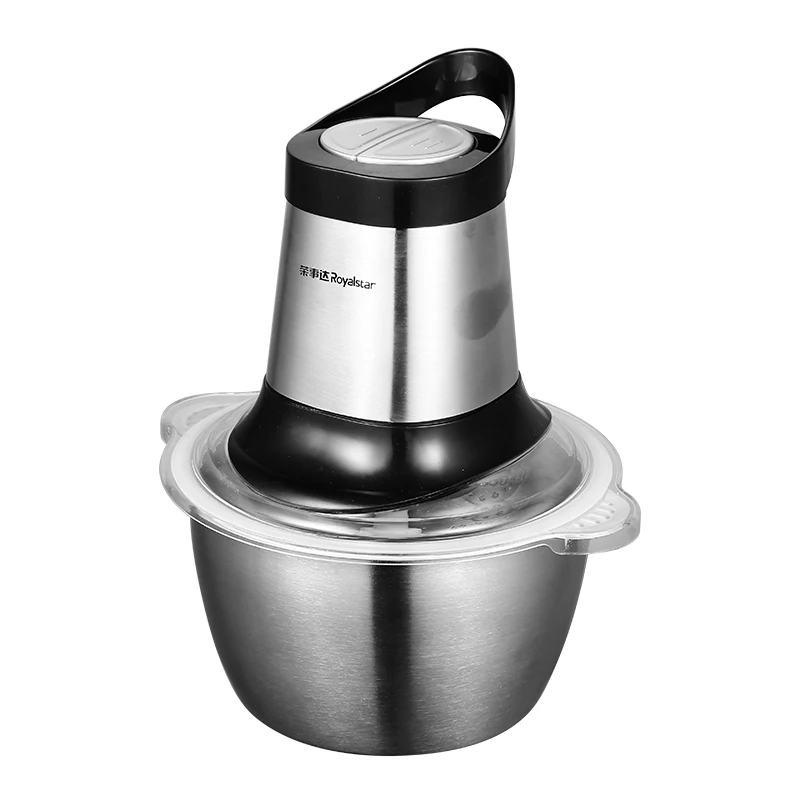 Two-speed control stainless steel host transparent cup lid 304 stainless steel cup body meat grinder