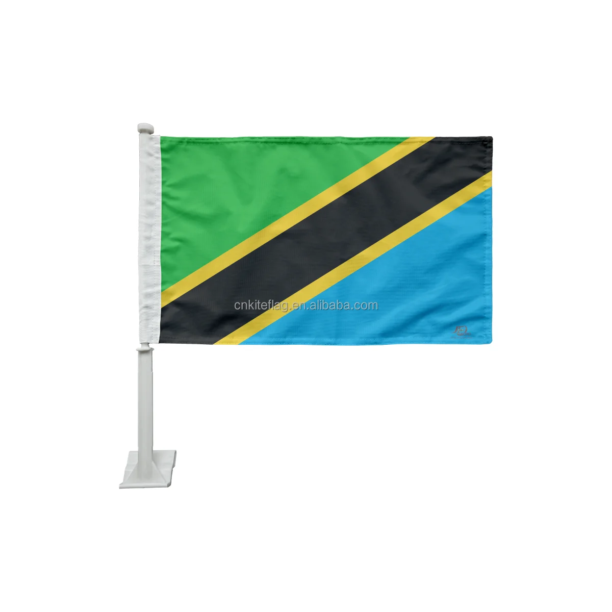 OEM Screen printing country blue yellow red white green tanzania flag 68D 100D 100%Polyester 3X5Ft Flags tanzania national Flag