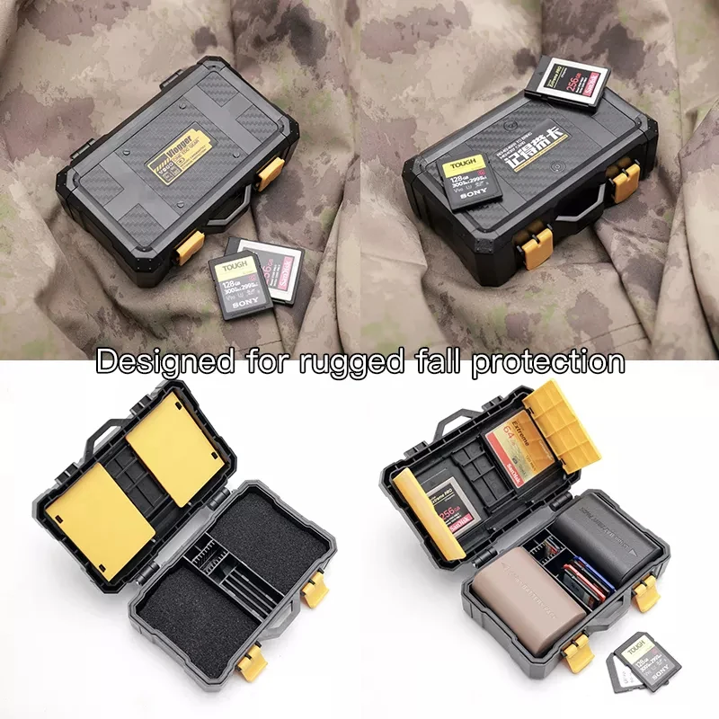 Memory Cards Storage Case Plastic Card Holder Outdoor Waterproof Electronic DC Related Case for Camera Battery
