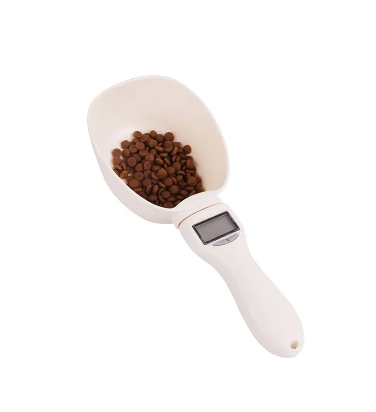 Custom Logo Cooking Baking Tool 800g Measuring Multiple Units Cat Dog Food Spoon electronic Weight Pet Scales Power