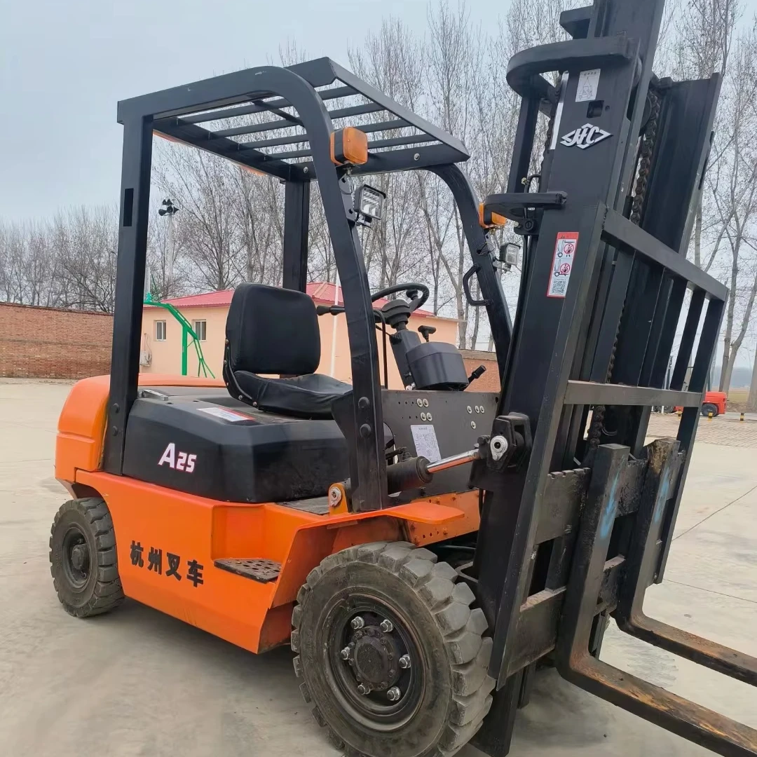 Original Used China Famous Brand Hangcha A25 Diesel Forklift 2.5 Ton  Forklift Handling Machine