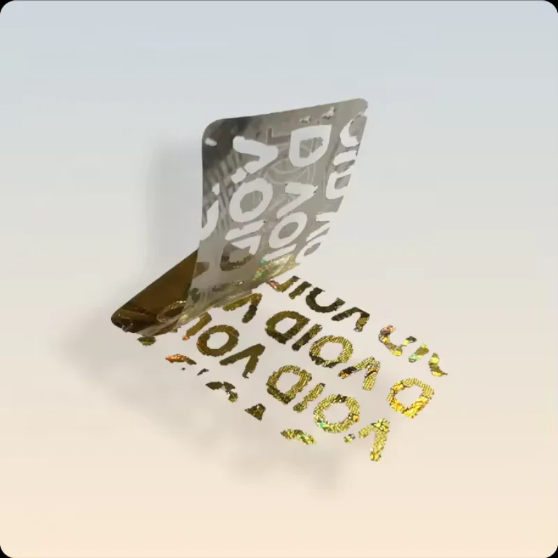 3D QR Code Hologram Stickers for Package Custom Stickers Holographic Waterproof Stickers for Packaging Security